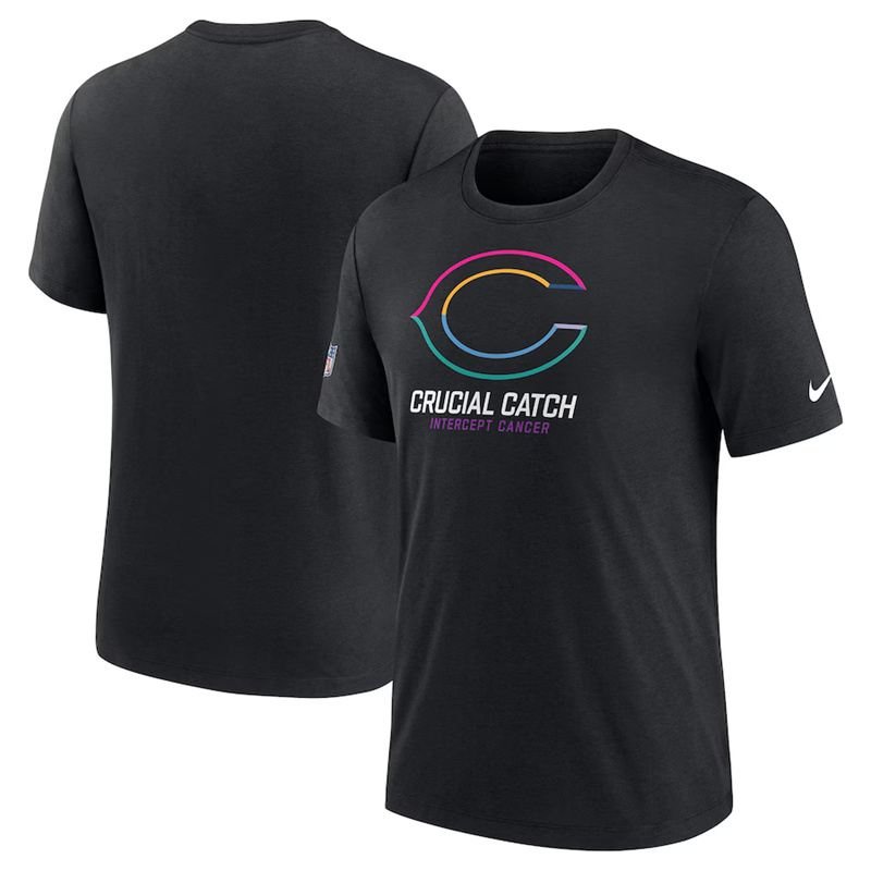 Men's Chicago Bears Black 2024 Crucial Catch T-Shirt Men's Chicago Bears Black 2024 Crucial Catch T-Shirt